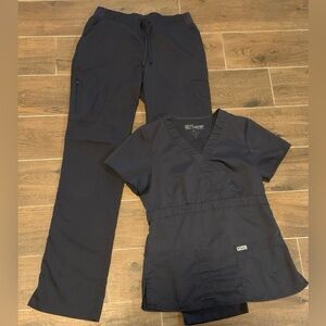 Grey’s Anatomy scrub set - charcoal
